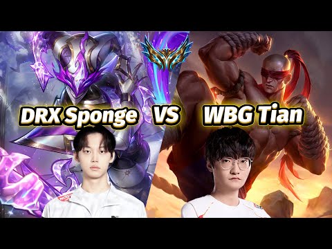 DRX Sponge Shaco vs WBG Tian Lee Sin [ Jungle ] - KOREA Challenger Match - Patch 25.06