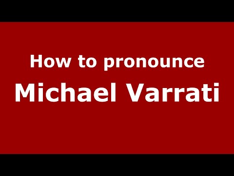How to pronounce Michael Varrati (Mexico/Mexican Spanish) - PronounceNames.com
