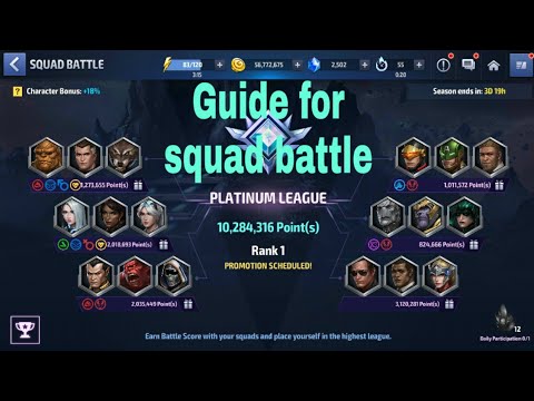 Squad battle guide - Marvel future fight