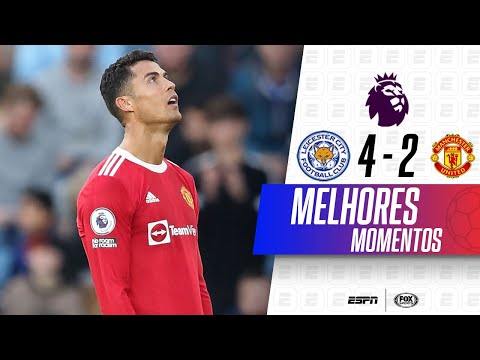 Gols e lances de Leicester City x Manchester United