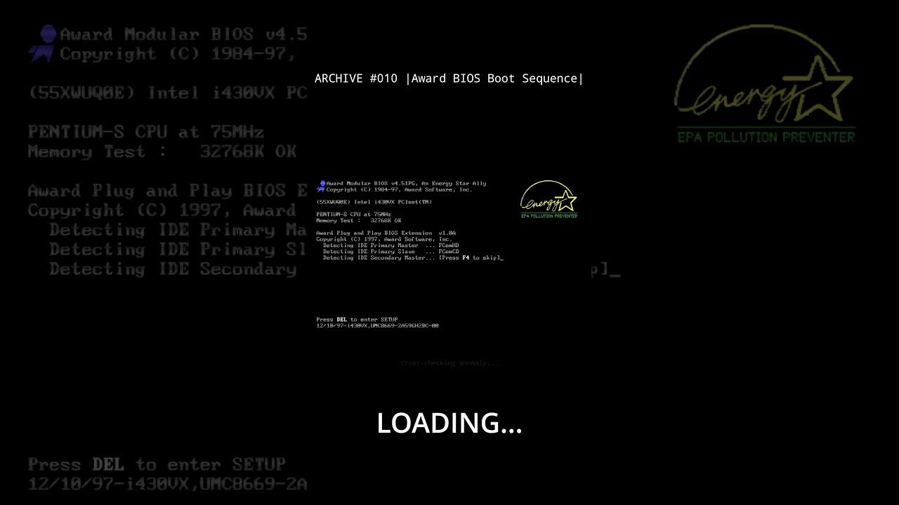 Award BIOS Boot Sequence | Archive #010 (1990s PC)