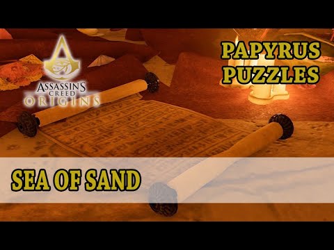 Assassin's Creed Origins - Sea of Sand (Papyrus puzzle)
