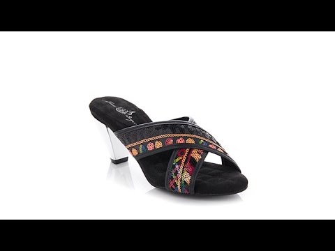 Joan Boyce "J.R." Crisscross HighHeel Sandal