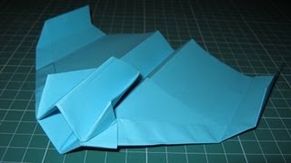 Origami tutorial Starfighter paper airplane (John Collins)