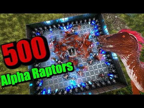 Loot From 500 ALPHA RAPTORS! - Ark: Survival Evolved