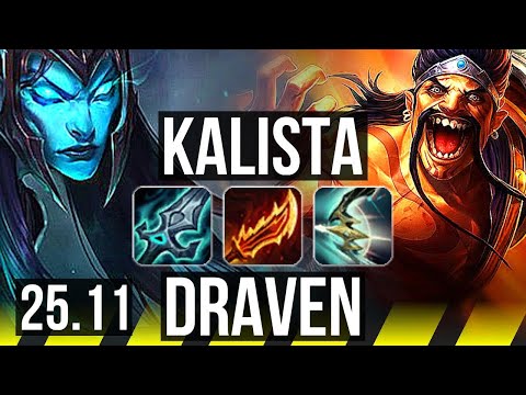 KALISTA & Taric vs DRAVEN & Karma (ADC) | Comeback, Legendary, 50k DMG | EUW Master | 25.11
