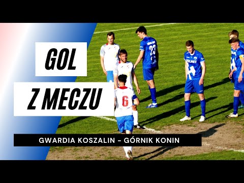 Gol z meczu Gwardia Koszalin - Górnik Konin (0:1)