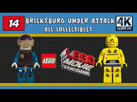 The Lego Movie Videogame Walkthrough | PC 4K 60FPS | Bricksburg Under Attack | All Collectibles