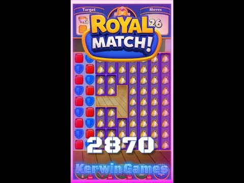 Royal Match Level 2870 - No Boosters Gameplay