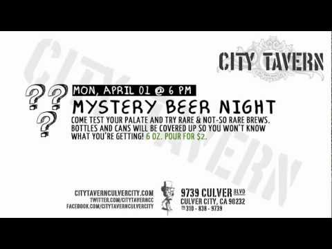Mystery Beer Night at City Tavern Culver City