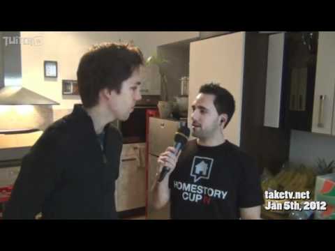 Take interviewing Grubby at Homestory Cup 4