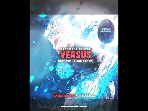 GOJO VS TRUE FORM SUKUNA || JUJUTSU KAISEN MANGA || 4K 120FPS