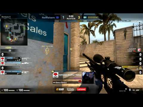 CS:GO Minor Championship EUROPE -Grand Final-Hellraisers vs GODSENT- map 2 (Mirage)