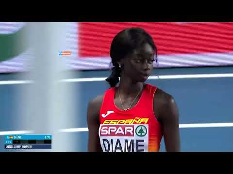 Fatima Diame ! Long Jump Women EIC Torun 2021 Athletics #shorts