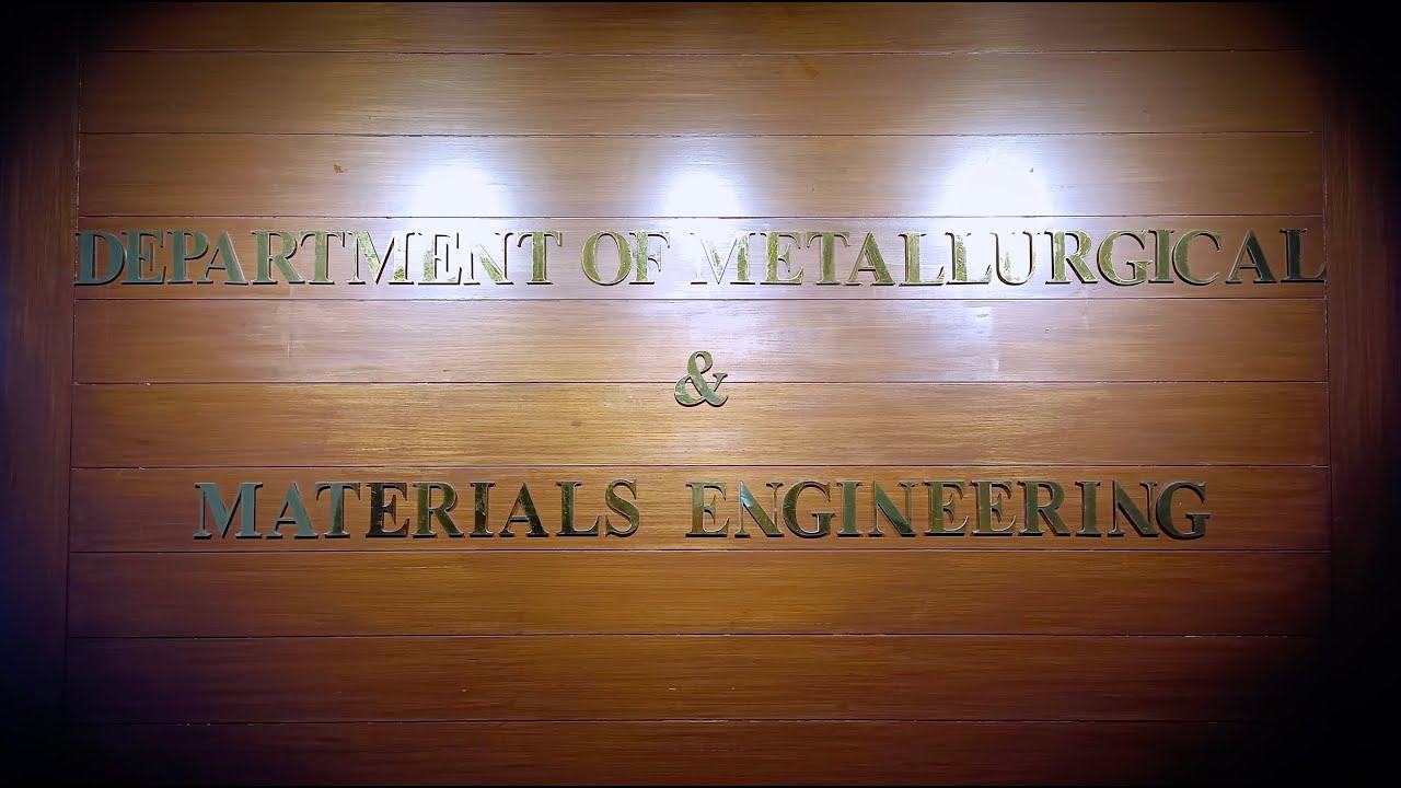 Dept. of Metallurgical and Materials Engineering, IIT Madras.