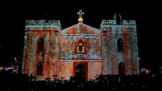 preview picture of video 'Wanchin Basilica Projection Mapping'