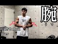【筋トレ】40cm越えをしたい人向けの、おすすめ腕トレメニュー!【Vlog】【バルクアップ】