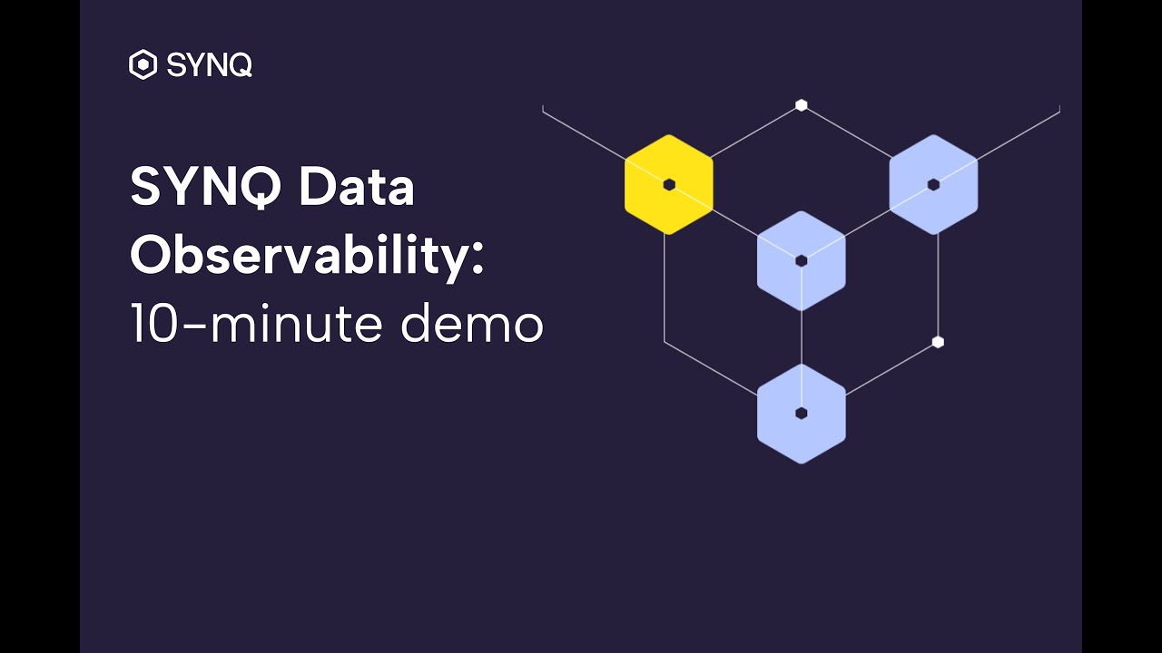 SYNQ Data Observability Demo
