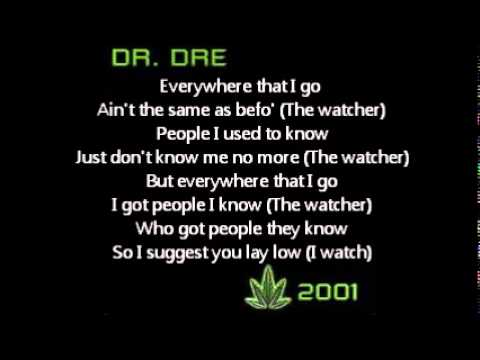 The Watcher(Original from 2001) Dr. Dre clean with lyrics