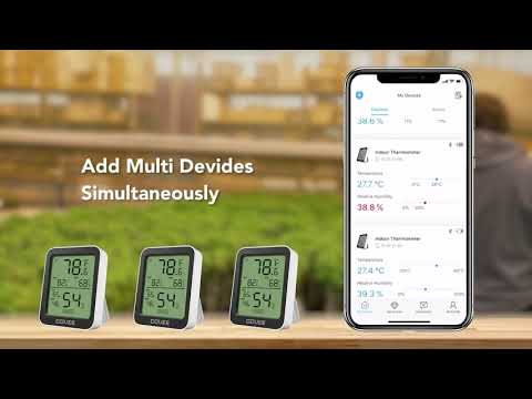 Govee Bluetooth Hygrometer Thermometer, Humidity Temperature Gauge with Remote Monitor #short