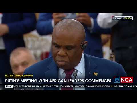 Putin's meeting with African leaders commences