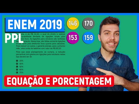 🛑REGRA DE 3- 146 Enem 2019 PPL -  A conta de telefone de uma loja foi, nesse mês, de R$ 200,00