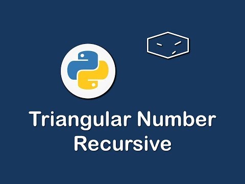 triangular number recursive in python 