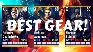 BEST Gear for the Flashpoint Team! Injustice Gods Among Us 3.2! iOS/Android!