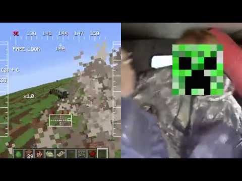 slav creepers travel across iraq warfare in minecraft and then get strafed by an a-10