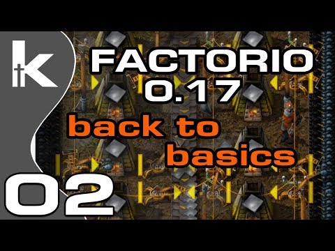 Factorio 0.17 | Back To Basics Ep 2 | Smelting Setups