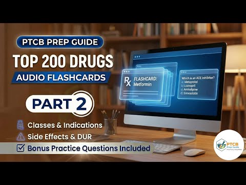 Top 200 Drugs Flashcards 2026 | PTCB Exam Prep & Pharmacology Practice Test
