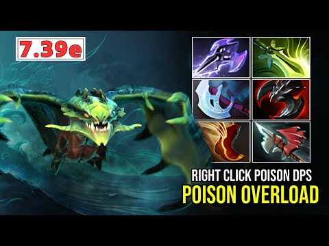 Viper Mid Right Click DPS Build - Max Attack Speed - Non Stop Poison! | Dota 2 Pro Gameplay 7.39e
