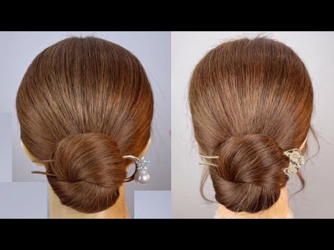 Easy Beautiful Bun Hairstyles For Girls | Simple Everyday Juda Bun Style