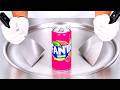 ASMR Ice Cream Rolls Fanta Mango Dragonfruit