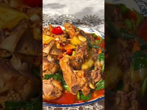 Uyghur Food Recipe - Big Plate Chicken | Toxu Qoruma