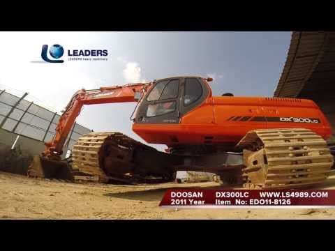 EDO11-8126 DOOSAN DX300LC 2011 YEAR USED EXCAVATOR LEADERS CONSTRUCTION MACHINERY LEADERS THUND