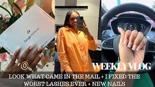 LOOK WHAT CAME IN THE MAIL + I FIXED THE WORST LASHES EVER | WEEKLY VLOG