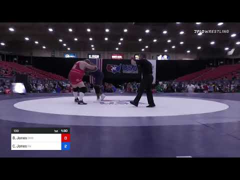 130 Lbs Rr Rnd 1 - Brian Jones, Santa Monica Bay Wrestling Club Vs Charles Jones, Nevada Ff14
