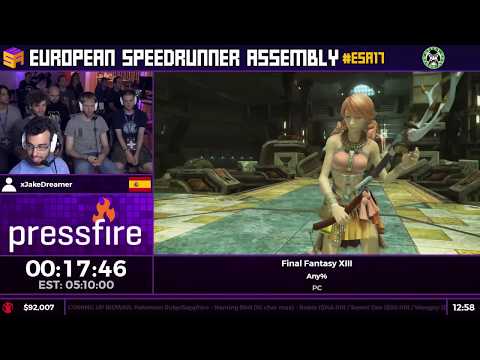 #ESA17 Speedruns - Final Fantasy XIII [Any%] by xJakeDreamer