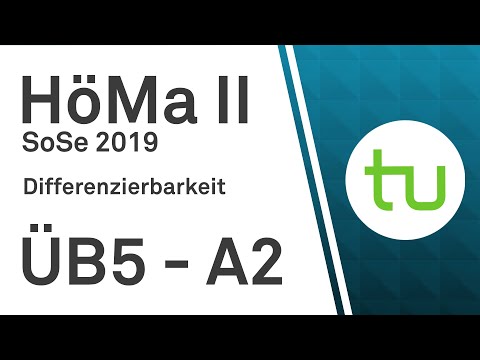 Übungsblatt 5, Aufgabe 2 -- TU Dortmund, Höhere Mathematik II (BCI/BW/MLW)