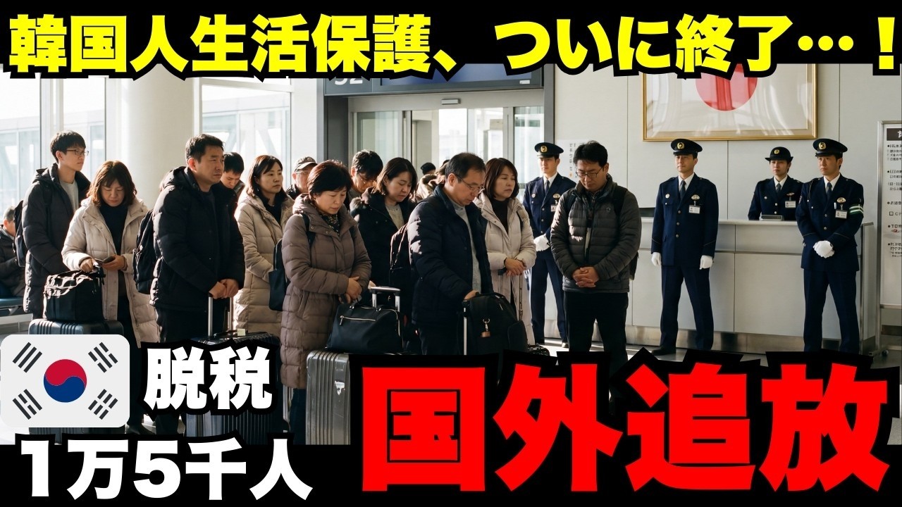 【海外の反応】韓国人1.5万人が生活保護不正で国外追放！日本が本気を見せた瞬間