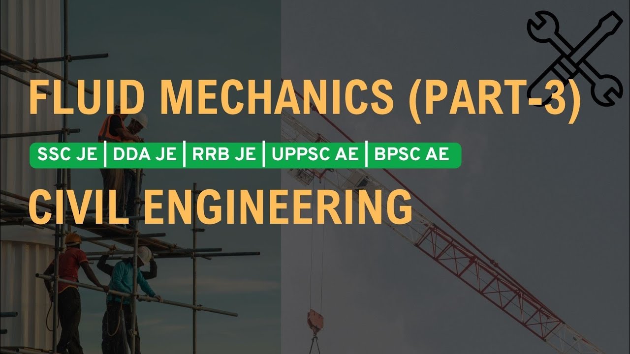 💧Fluid Mechanics Part 3 | Pressure Kinematics | Civil Engineering AE/JE  *