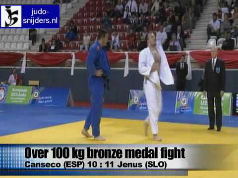 Judo 2009 Antalya: Victor Canseco Fernandez (ESP) - Mitja Jenus (SLO) [+100kg] bronze.