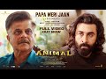 ANIMAL Ambar Pe Mere Ik Hi Tara Papa Meri Jaan Full Video Ranbir Kapoor Anil K Rashmika M