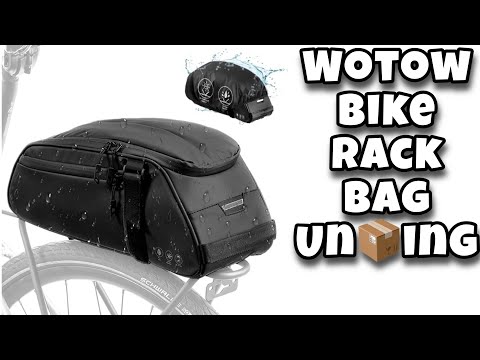 WOTOW Bike Frame Storage Bag, Water Resistant Reflective Bicycle Triangle Bag with Two Side Pockets, Strap-On Under Seat Tool Accessories Pouch for Mountain Road Bike Trip (2L) video review thumbnail
