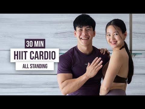 30 MIN ALL STANDING HIIT CARDIO | Lower Body & Glutes Focused Workout (No Equipment!)