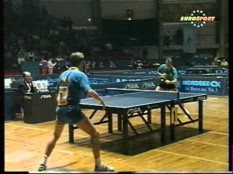 Table Tennis Euro Top 12 1991Vienna Appelgren vs Rosskopf