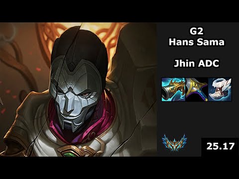 G2 Hans Sama (Jhin) vs Heimerdinger - LEC Playoff training arc - EUW Challenger - Patch 25.17