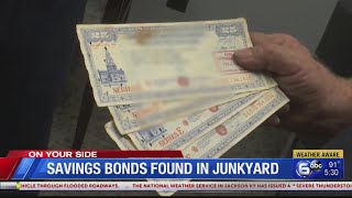 Savings bonds found in junkyard