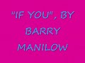 Barry Manilow - If